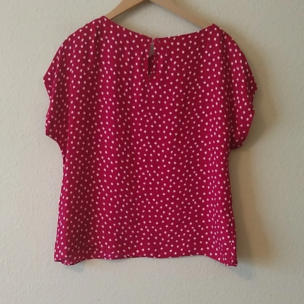 Rebecca Taylor Red Floral Eyelet Top - Picture 7 of 9